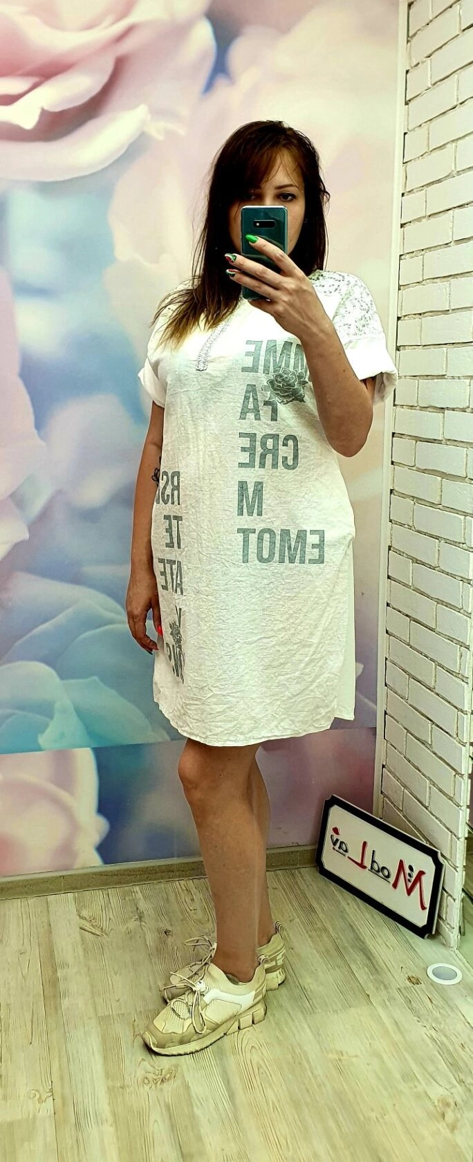 Платье белого цвета MODLAV ML2207-1