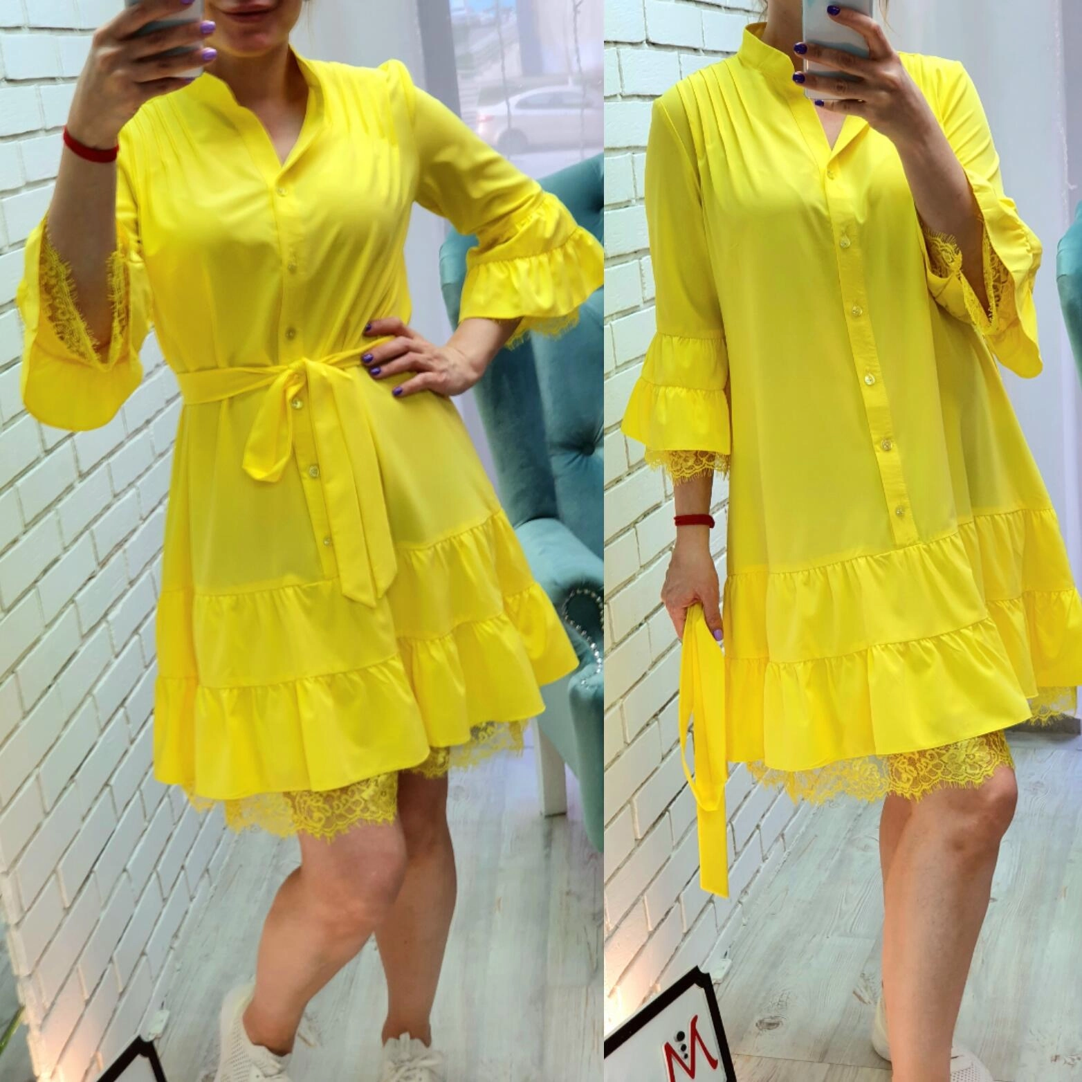 Платье желтого цвета MODLAV ML2608-14