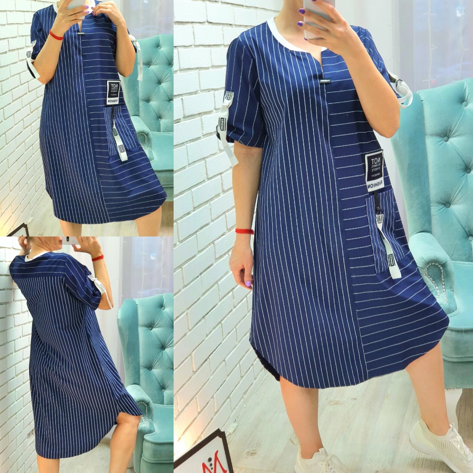 Платье синего цвета MODLAV ML3607-7