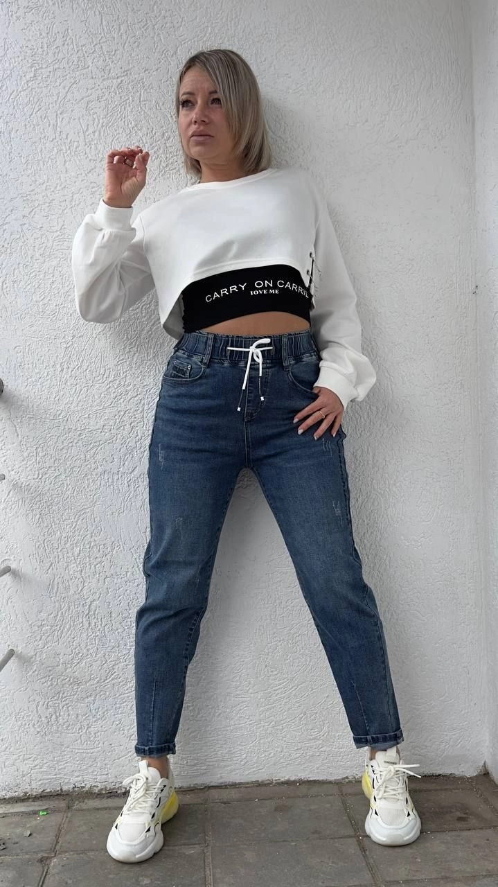 Джинсы стильные джинсового цвета MODLAV ML4461-17