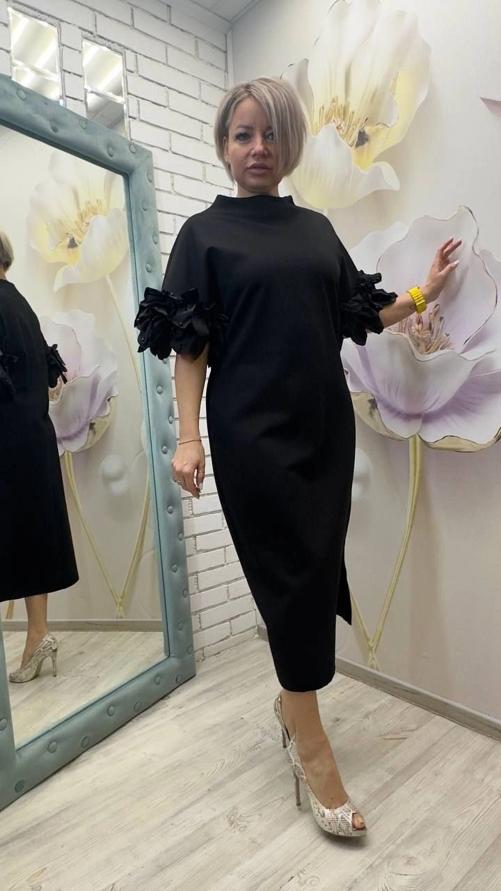 Платье роскошное черного цвета MODLAV ML4691-13