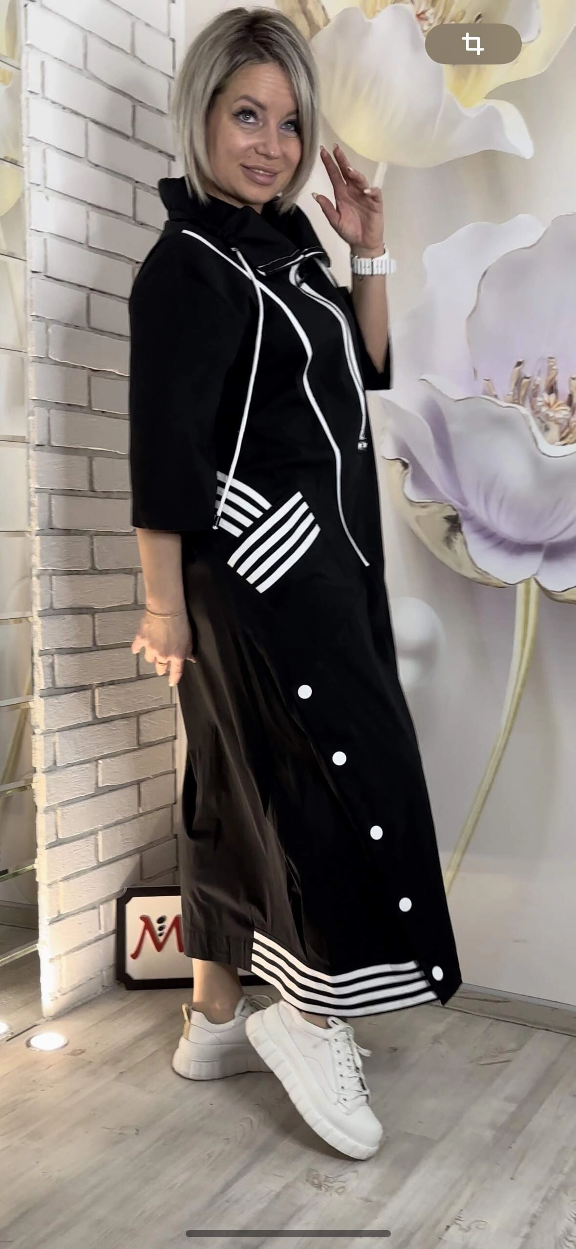 Платье кокон черного цвета MODLAV ML4895-13