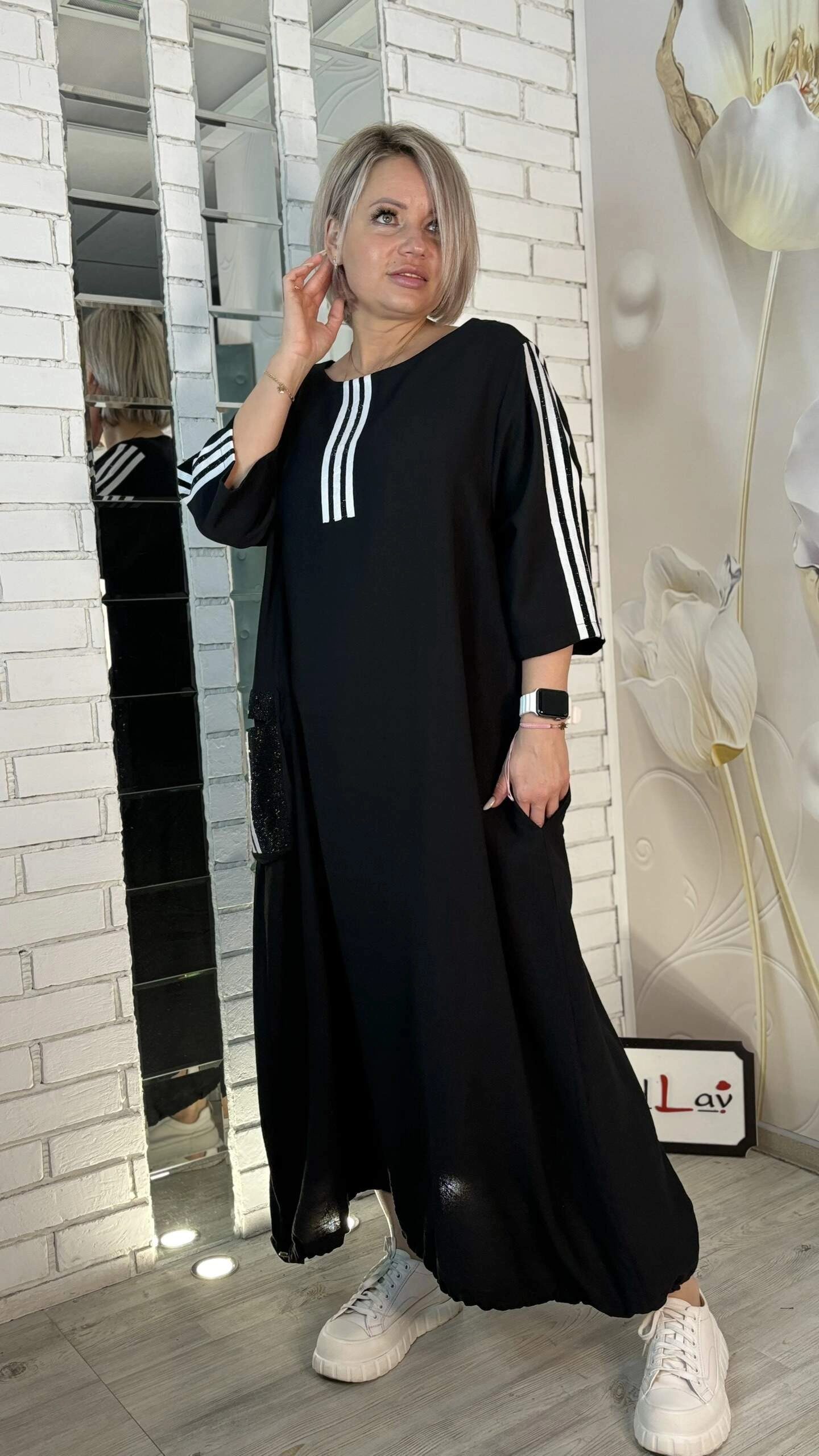Платье стильное из Турции черного цвета MODLAV ML4963-13