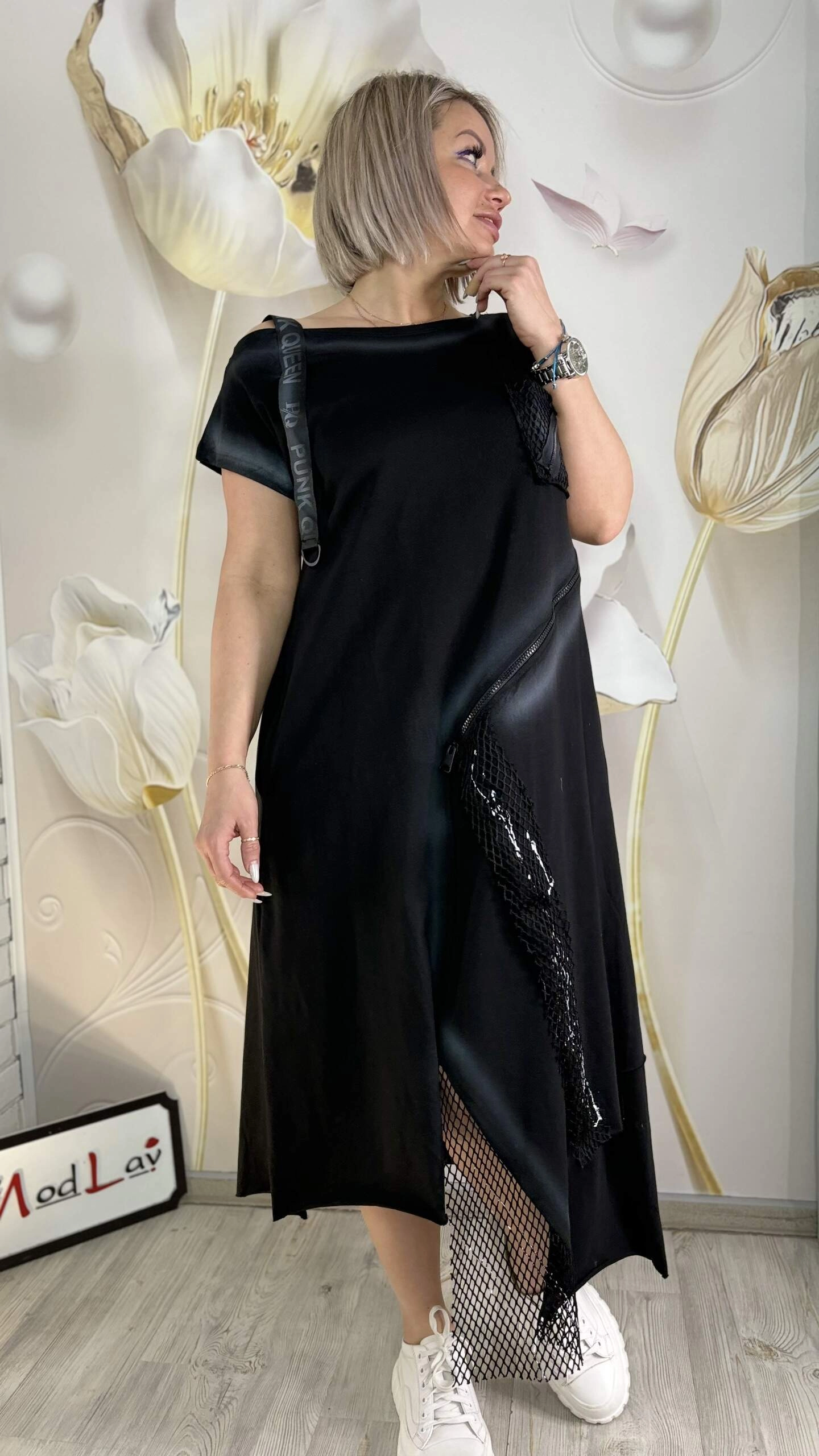 Платье из Турции черного цвета MODLAV ML5028-13