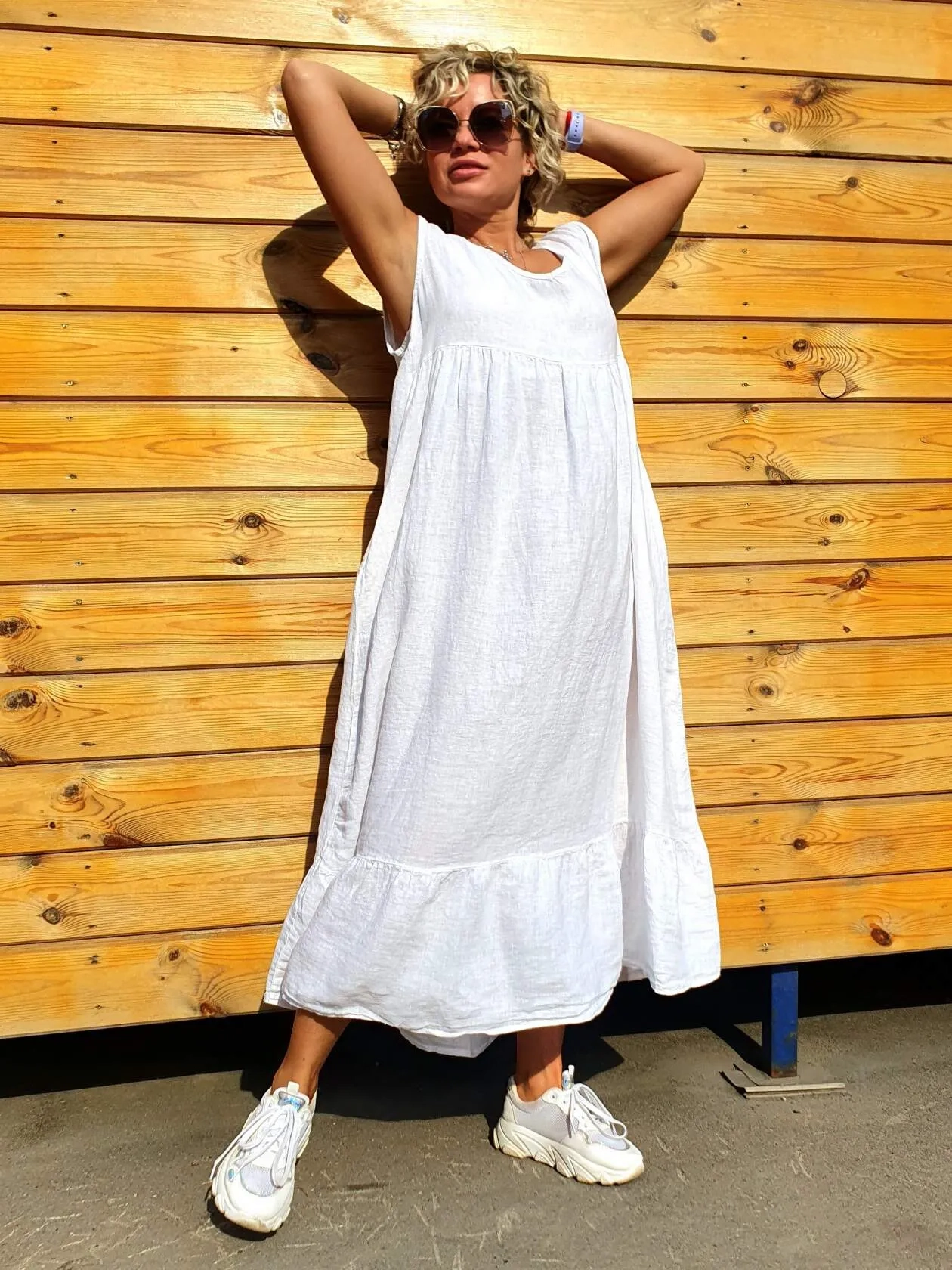 Платье белого цвета MODLAV ML3789-1