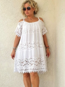 Платье белого цвета MODLAV ML230-1