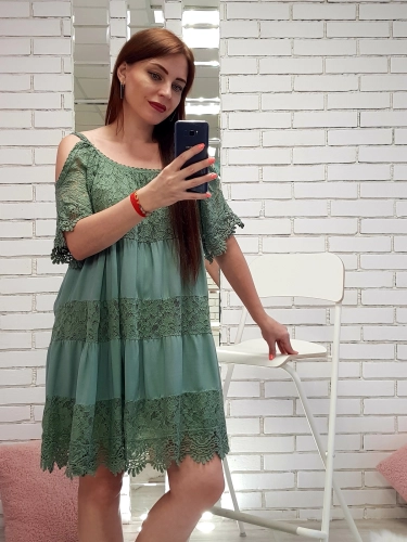 Платье-туника цвета хаки MODLAV ML230-27