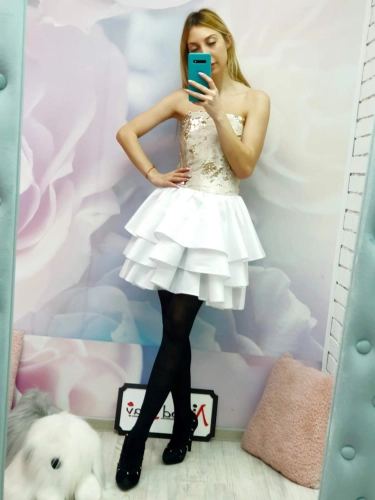 Платье белого цвета ModLav_sale ML1604-1