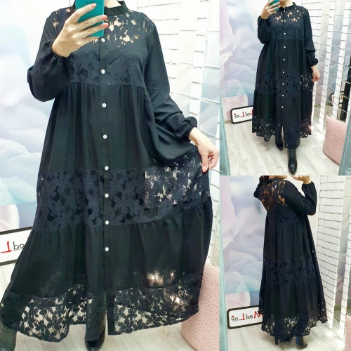 Платье - Рубашка черного цвета MODLAV ML1882-13