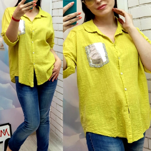 Рубашка желтого цвета MODLAV ML1996-14