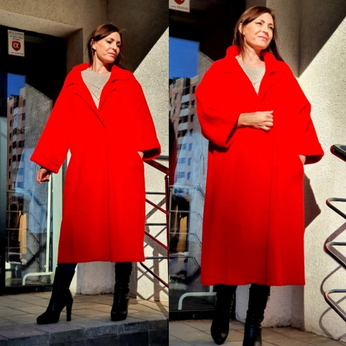 Пальто красного цвета MODLAV ML2389-5