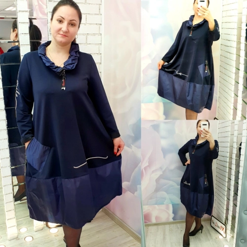 Платье синего цвета MODLAV ML2818-7