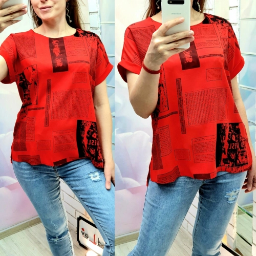 Блуза красного цвета MODLAV ML2908-5