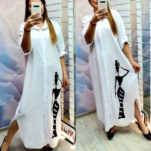 Платье белого цвета MODLAV ML2900-1