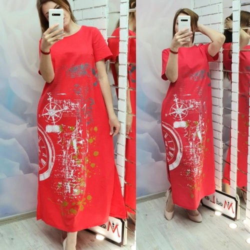 Платье красного цвета MODLAV ML2954-5