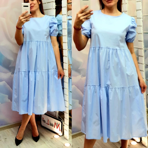 Платье голубого цвета MODLAV ML2967-9