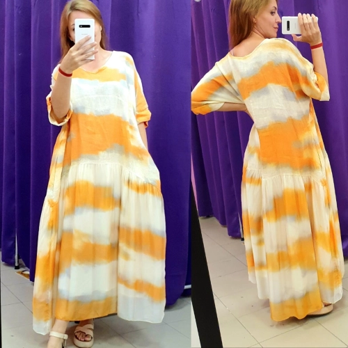 Платье оранжевого цвета MODLAV ML3017-6
