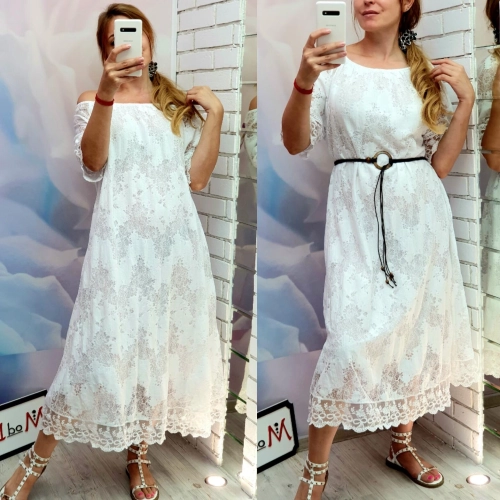 Платье белого цвета MODLAV ML3044-1