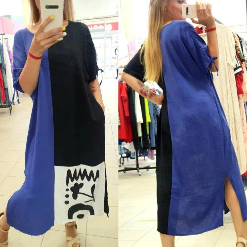 Платье синего цвета MODLAV ML3096-7