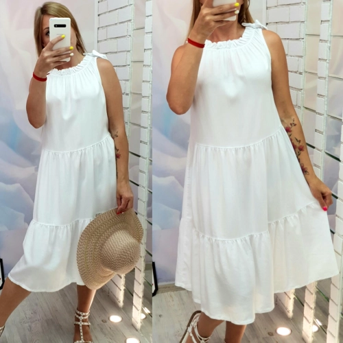 Платье белого цвета MODLAV ML3099-1