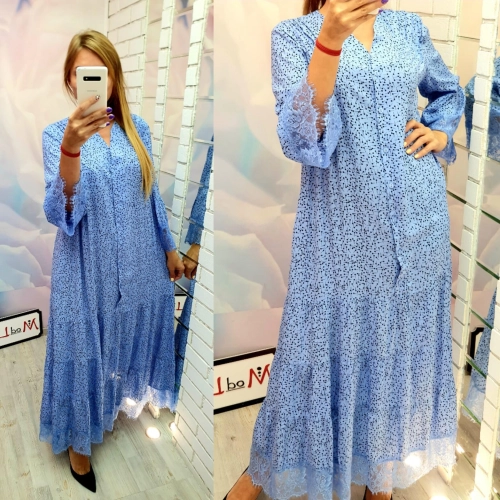 Платье голубого цвета MODLAV ML3135-9