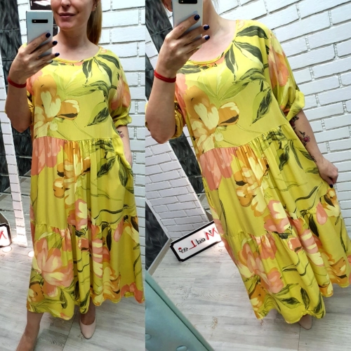 Платье желтого цвета MODLAV ML3476-14