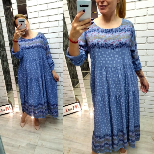 Платье джинсового цвета MODLAV ML3477-17
