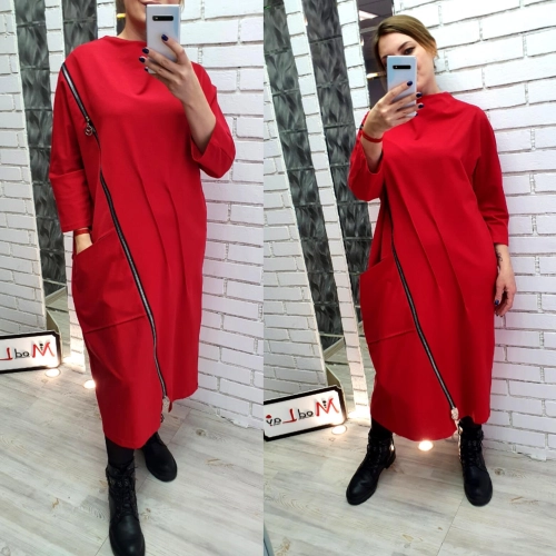 Платье красного цвета MODLAV ML3485-5
