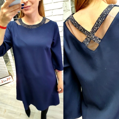 Платье синего цвета MODLAV ML3486-7