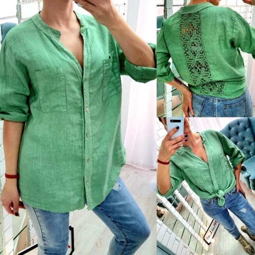 Рубашка зеленого цвета MODLAV ML3497-783