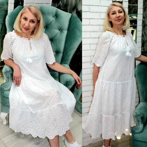 Платье белого цвета MODLAV ML3545-1
