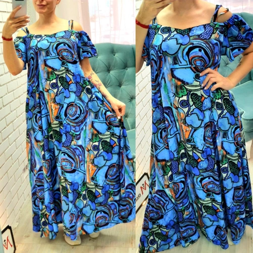Платье синего цвета MODLAV ML3584-7