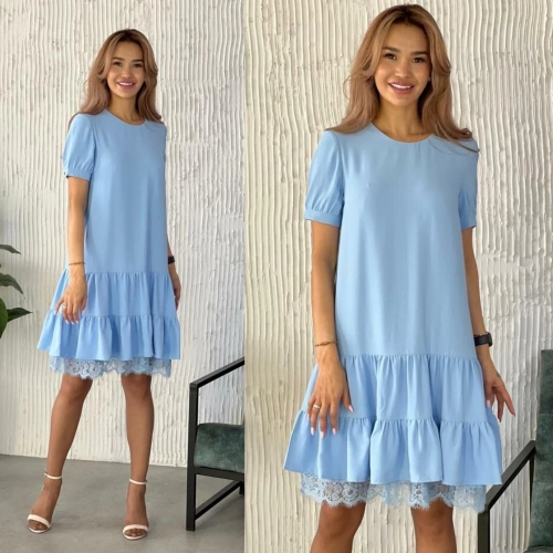 Платье голубого цвета MODLAV ML3591-9