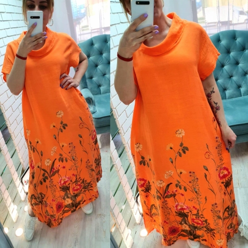 Платье оранжевого цвета MODLAV ML3611-6