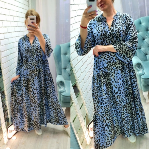 Платье голубого цвета MODLAV ML3638-9
