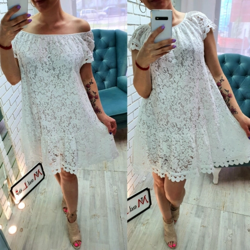 Платье белого цвета MODLAV ML3663-1