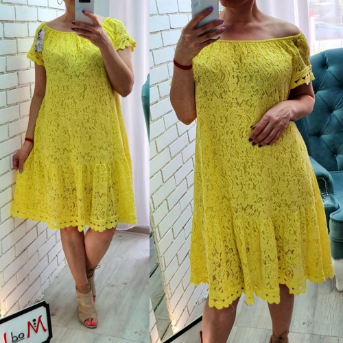 Платье желтого цвета MODLAV ML3663-14