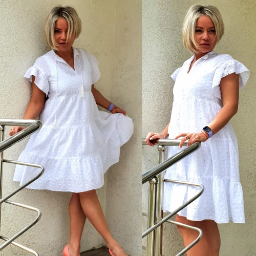 Платье белого цвета MODLAV ML3674-1