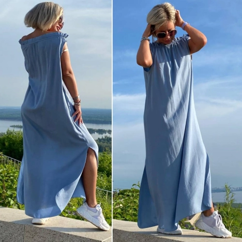 Платье голубого цвета MODLAV ML3723-9