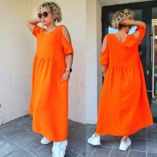 Платье оранжевого цвета MODLAV ML3704-6
