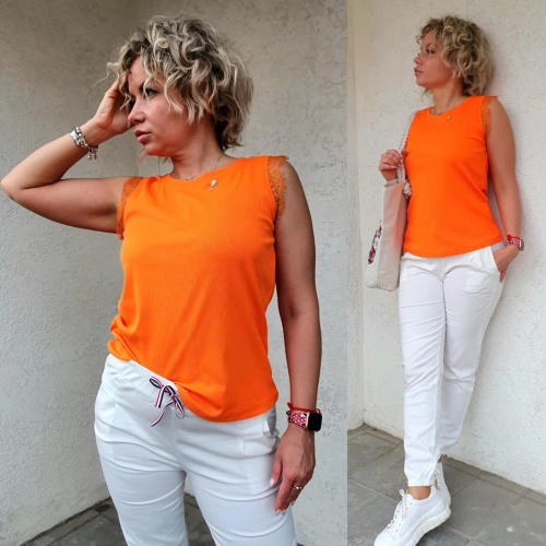 Блуза оранжевого цвета MODLAV ML3670-6
