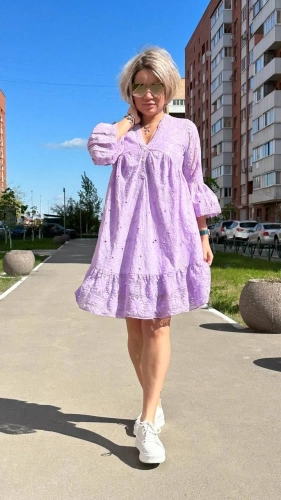Платье нежное воздушное сиреневого цвета MODLAV ML4290-19
