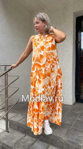 Платье лёгкое оранжевого цвета MODLAV ML4391-6