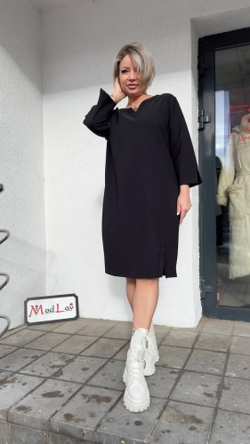 Платье элегантное стильное черного цвета MODLAV ML4671-13