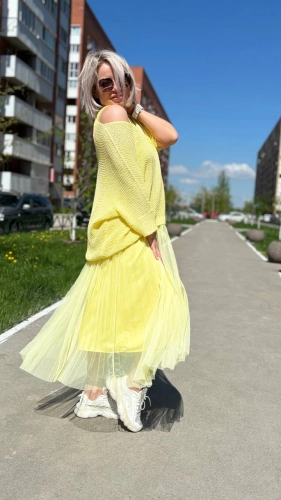 Костюм летний оригинальный желтого цвета MODLAV ML4984-14