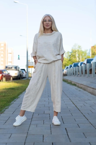 Костюм в стиле Boho из Италии бежевого цвета MODLAV ML5302-4