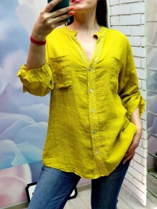 Рубашка горчичного цвета MODLAV ML3497-30